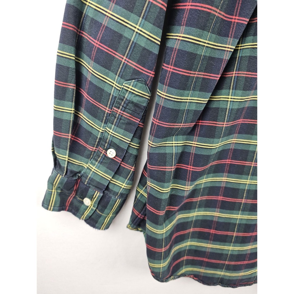 Vintage 90s Ralph Lauren The Big Shirt Mens 2XL Heavy Flannel Tartan Plaid - Picture 11 of 13